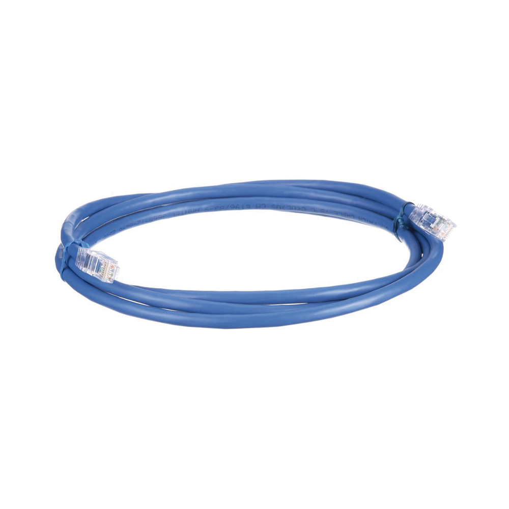 Cable de Parcheo UTP, Cat6A, 24 AWG, CM, Color Azul, 0.91 Metros (3 Pies) - Imagen 2