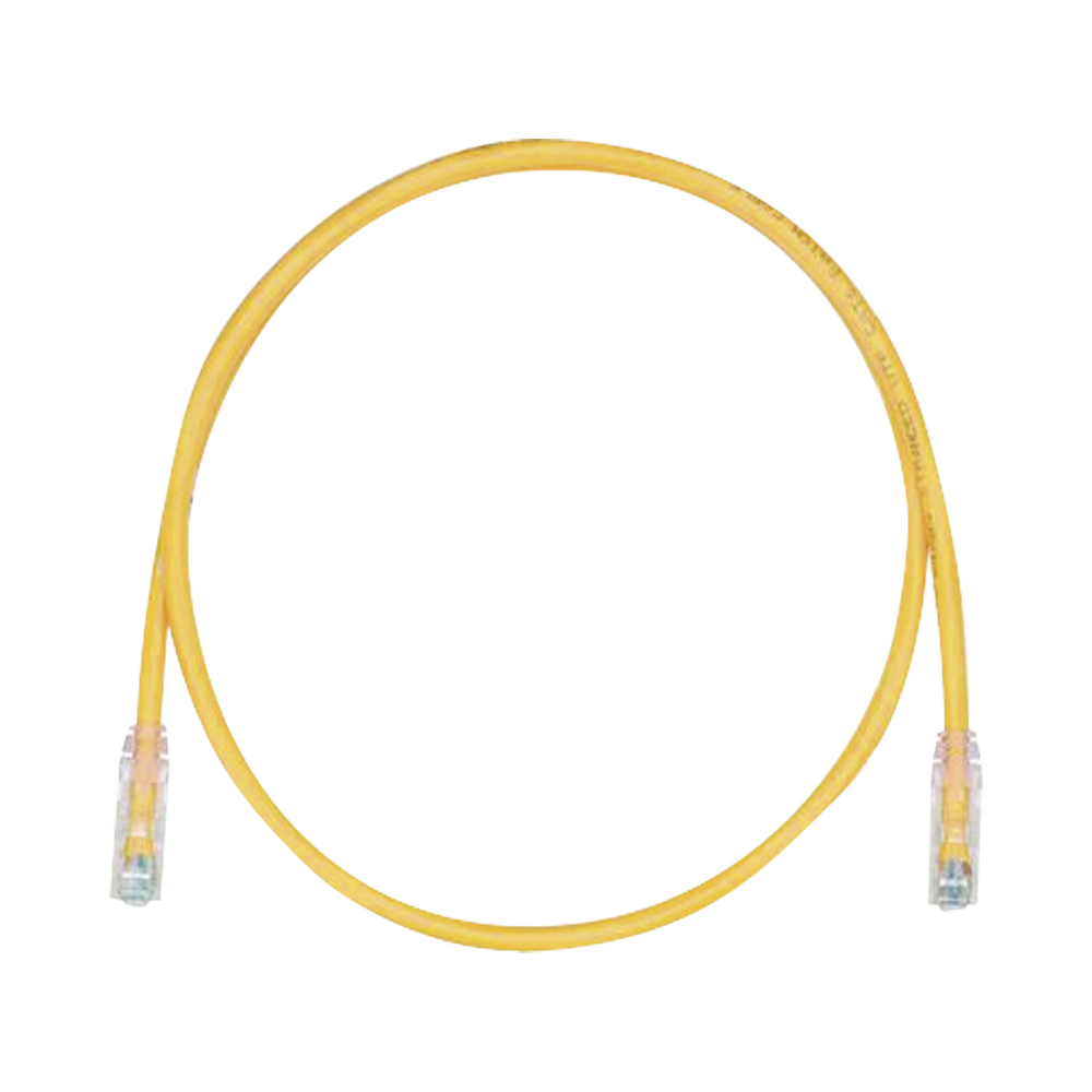 Cable de Parcheo TX6, UTP Cat6, 24 AWG, CM, Color Amarillo, 3.05 Metros (10 Pies)