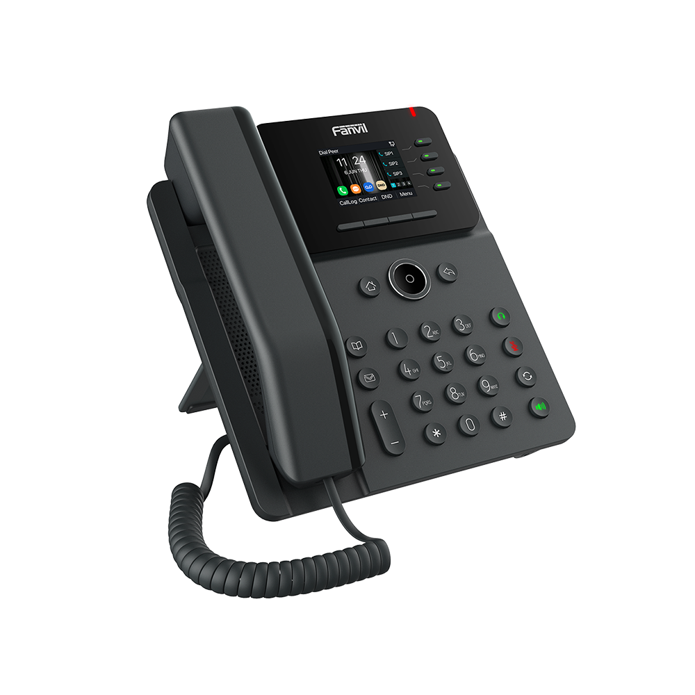Teléfono IP Empresarial, 4 líneas SIP, pantalla a color 2.4", PoE, puertos Gigabit, conferencia local de 6 vías. - Imagen 3