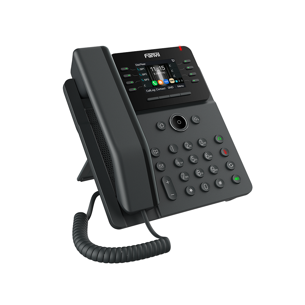 Teléfono IP Empresarial / 12 Líneas SIP / Pantalla Color 2.8" HD 320x240 / Audio HD G.722 y Opus / Conferencia 6 Vías / Bluetooth 5.4 / PoE 802.3af / Gigabit - Imagen 3