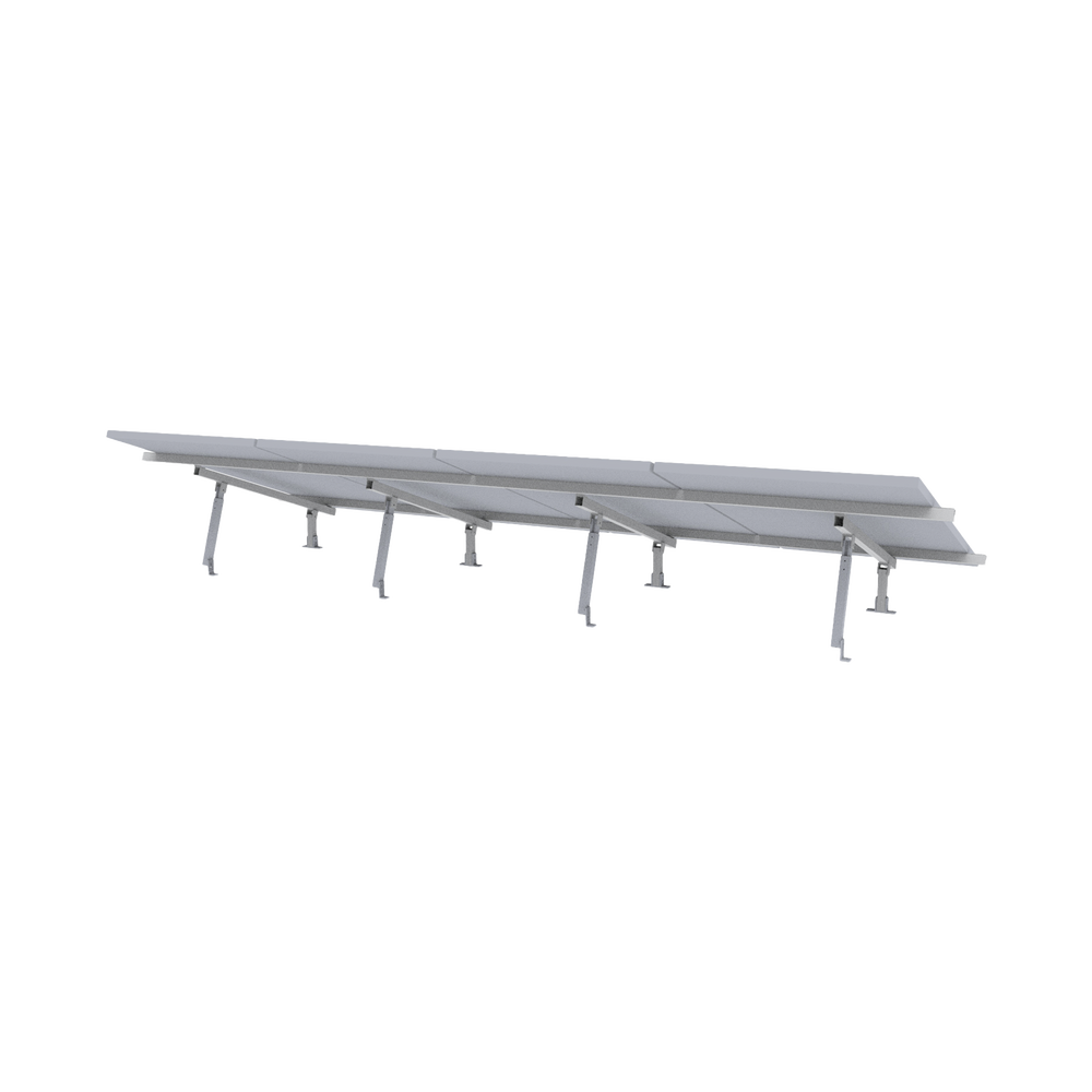 Montaje para Panel Solar, Riel "5" de 5400mm para Módulos con Espesor de 35mm, Velocidad de Viento Máx. 190km/h - Imagen 3