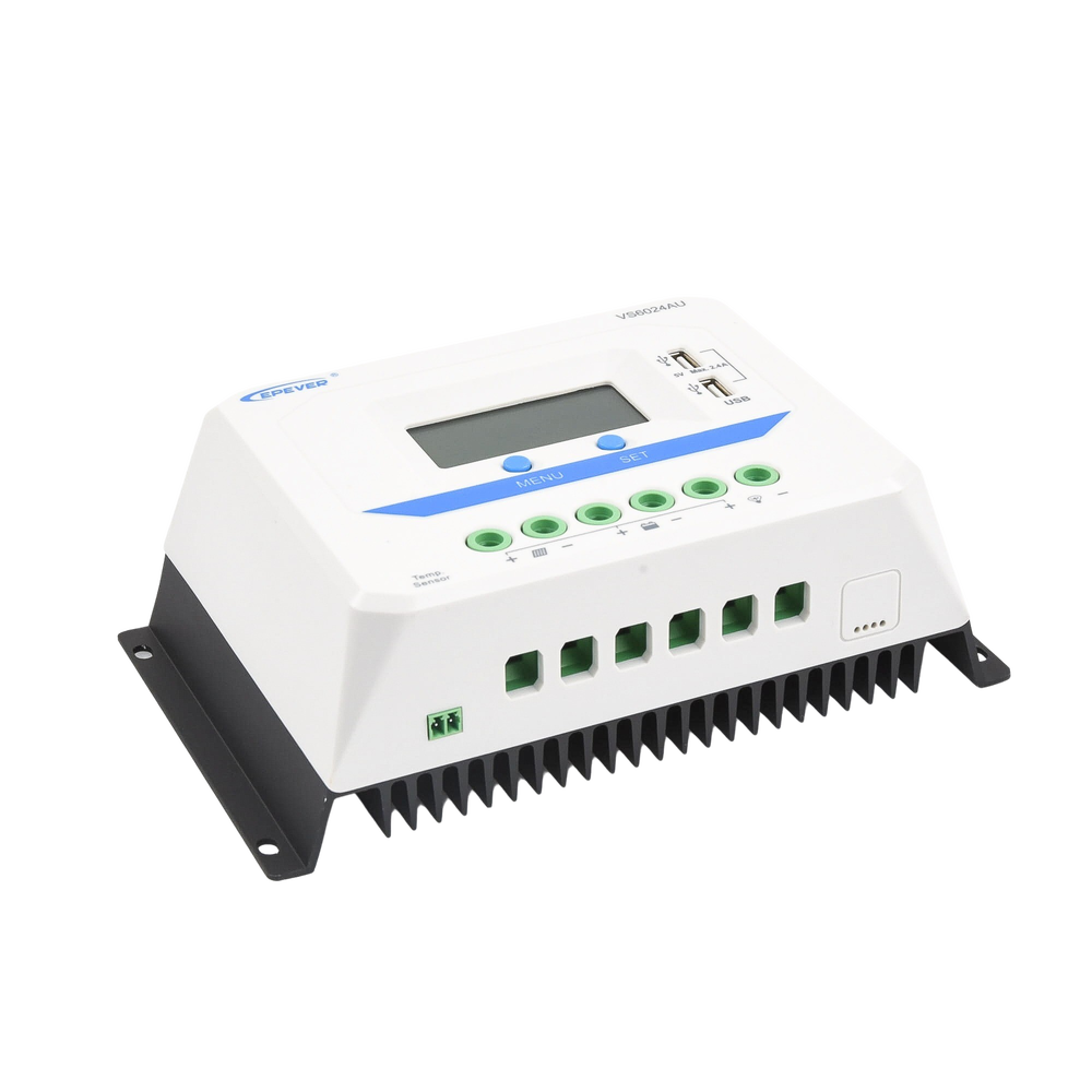 Controlador Solar PWM / 60A / 12/24V / Doble USB / Pantalla LCD / Tierra Positivo Común - Imagen 3