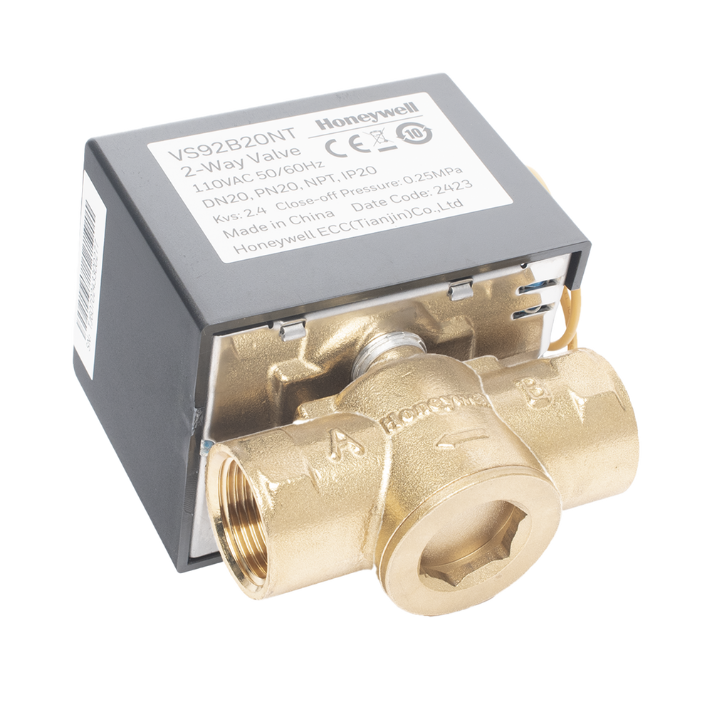 Válvula 1/2" de control eléctrica VS9 para fan coil: DN20: PN20: 2 vías: 110 V CA: conexión NPT - Imagen 3