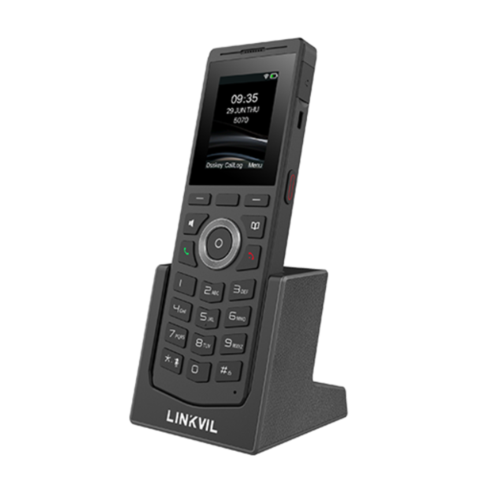 Teléfono IP Wi-Fi portátil y elegante diseñado para aplicaciones de comunicación móvil. - Imagen 3