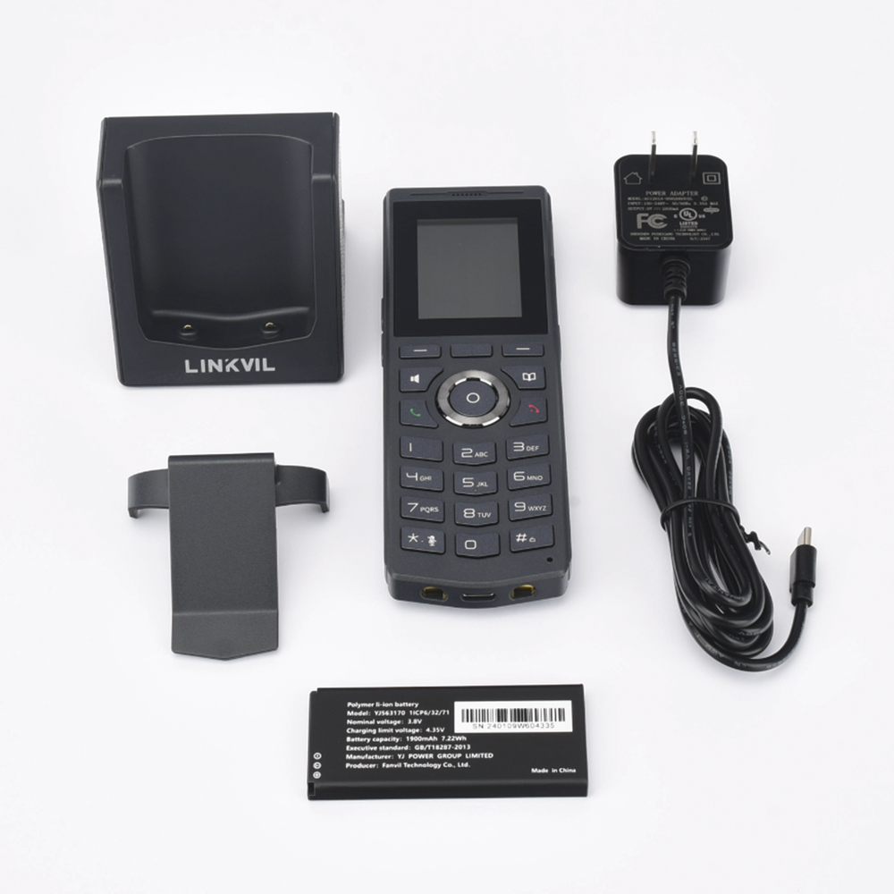 Teléfono IP Wi-Fi portátil y elegante diseñado para aplicaciones de comunicación móvil. - Imagen 4