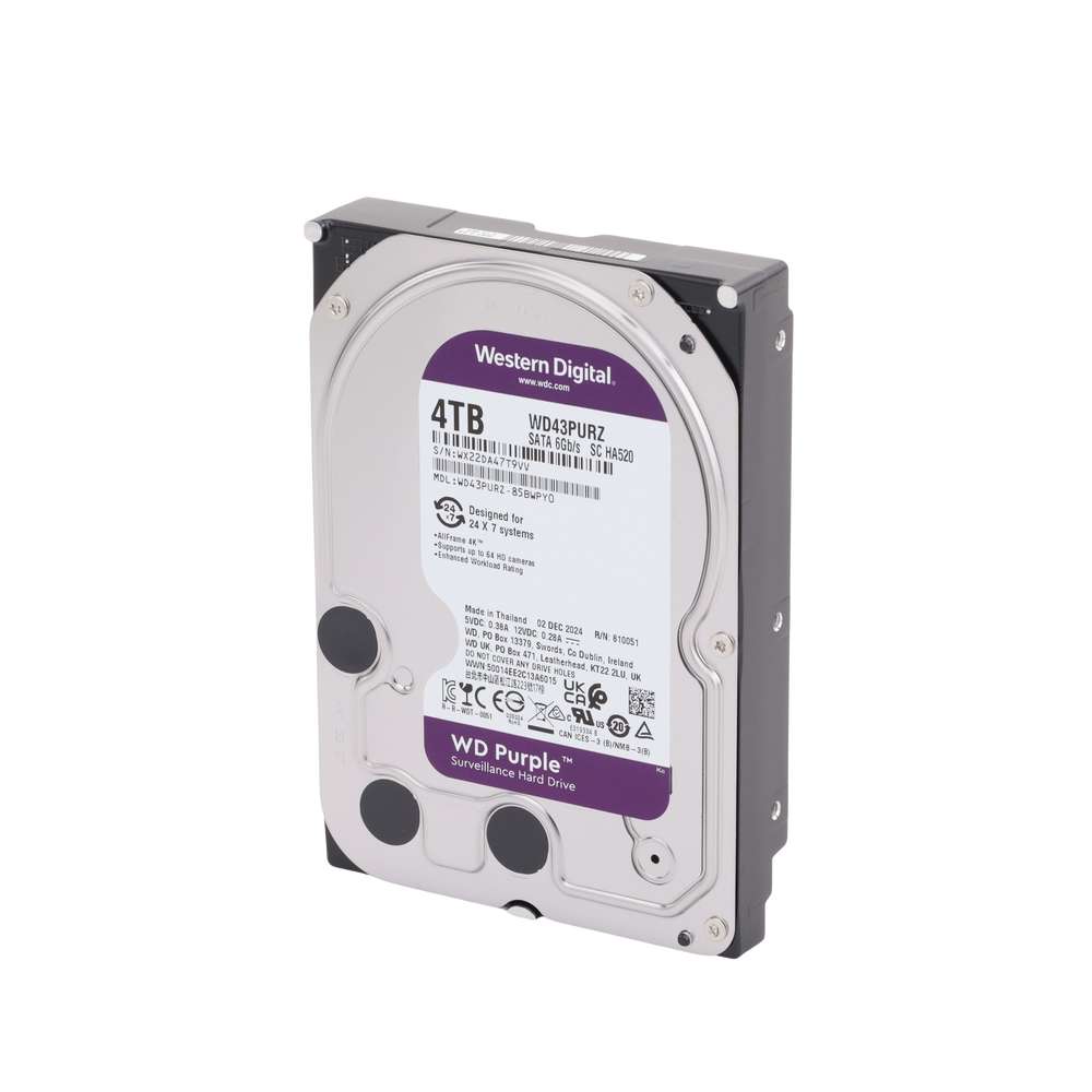 Disco Duro PURPLE de 4TB / 3 AÑOS DE GARANTÍA / Para Videovigilancia - Imagen 3