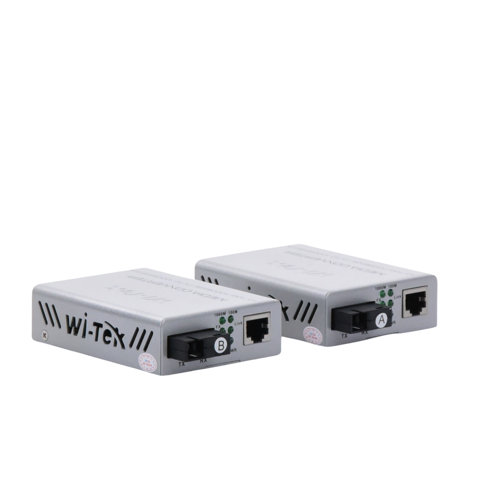 Convertidor de medios / Hasta 20 Km / 1 puerto SC/UPC 1000Mbps / 1 puerto RJ45 1000Mbps / WL: Tx 1310nm - Rx 1550nm / incluye 2 piezas A y B - Imagen 4