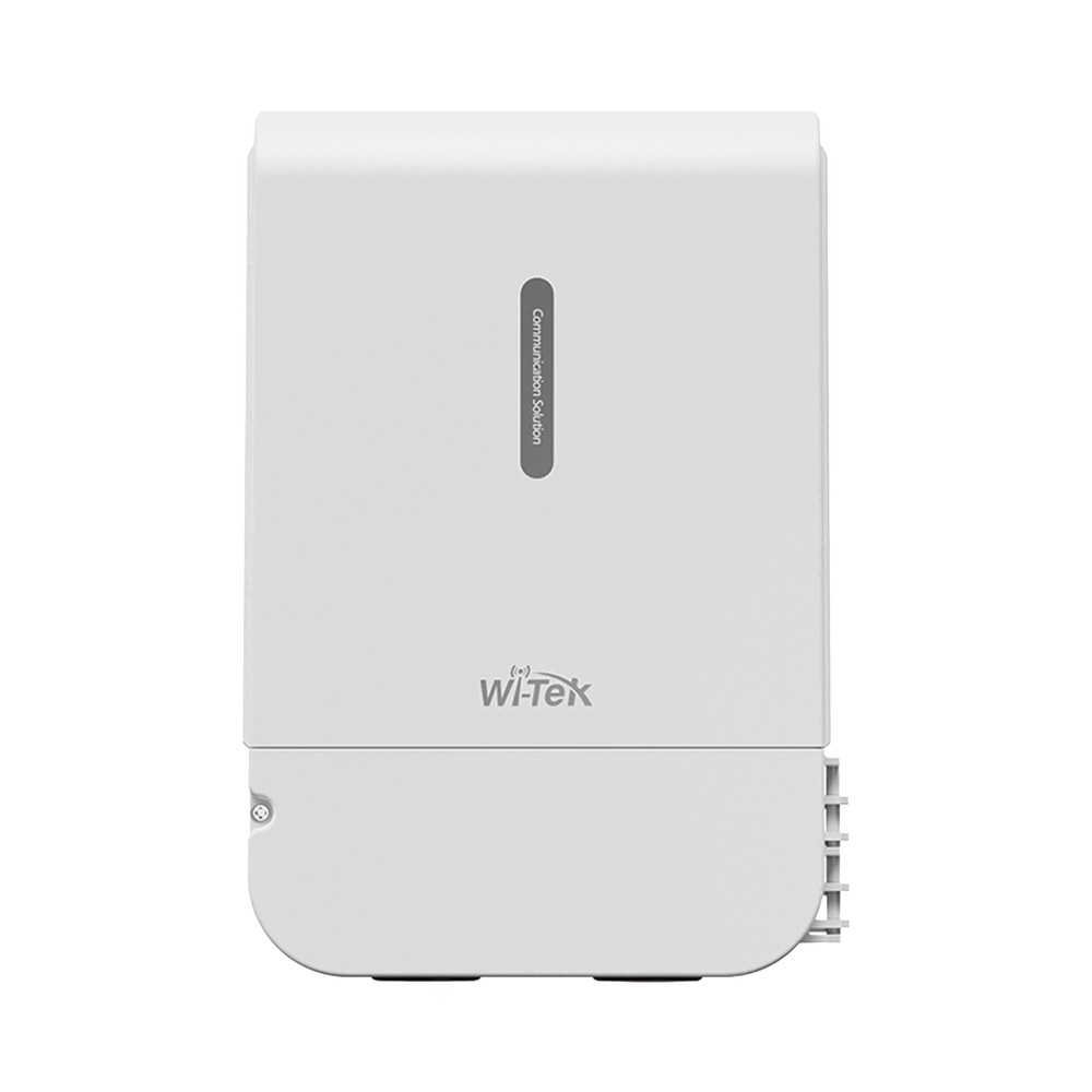 Switch PoE para exterior / Administración en la nube / Con 4 puertos 10/100 Mbsp PoE af/at / 2 Puertos Uplink 10/100 MBPS /  Presupuesto 60 W / PoE hasta 250 metros / Soporta protocolo ONVIF