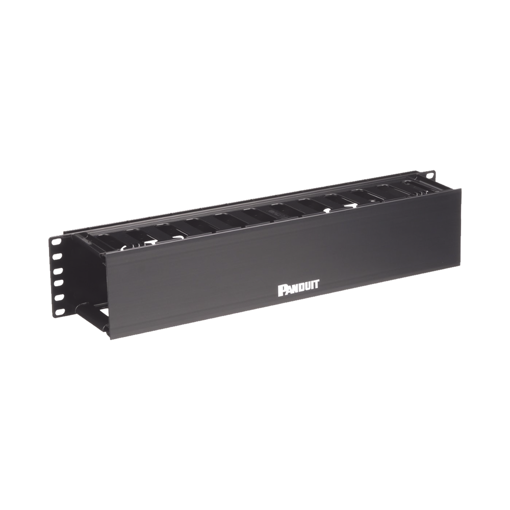 Organizador de Cables Horizontal PatchLink, Sencillo (Solo Frontal), Para Rack de 19in, 2UR - Imagen 4