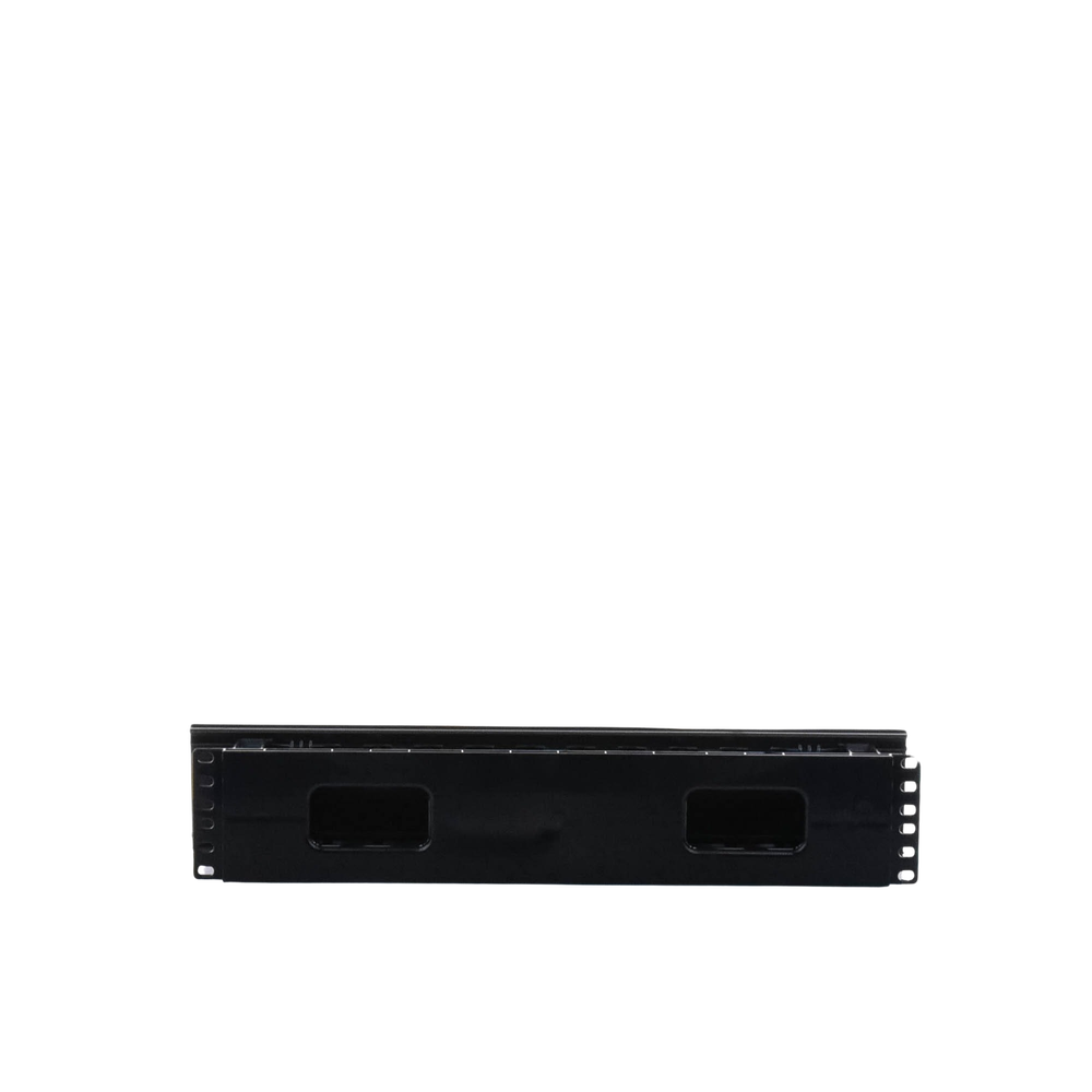 Organizador de Cables Horizontal PatchLink, Sencillo (Solo Frontal), Con Tapa Extendida, Para Rack de 19in, 2UR - Imagen 4
