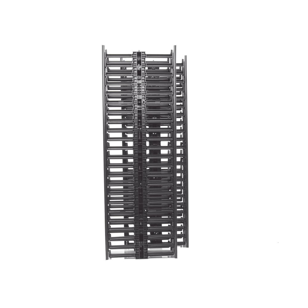 Organizador Vertical NetRunner, Doble (Frontal y Posterior), para Rack Abierto de 45 Unidades, 6.7in de Ancho, Color Negro - Imagen 3