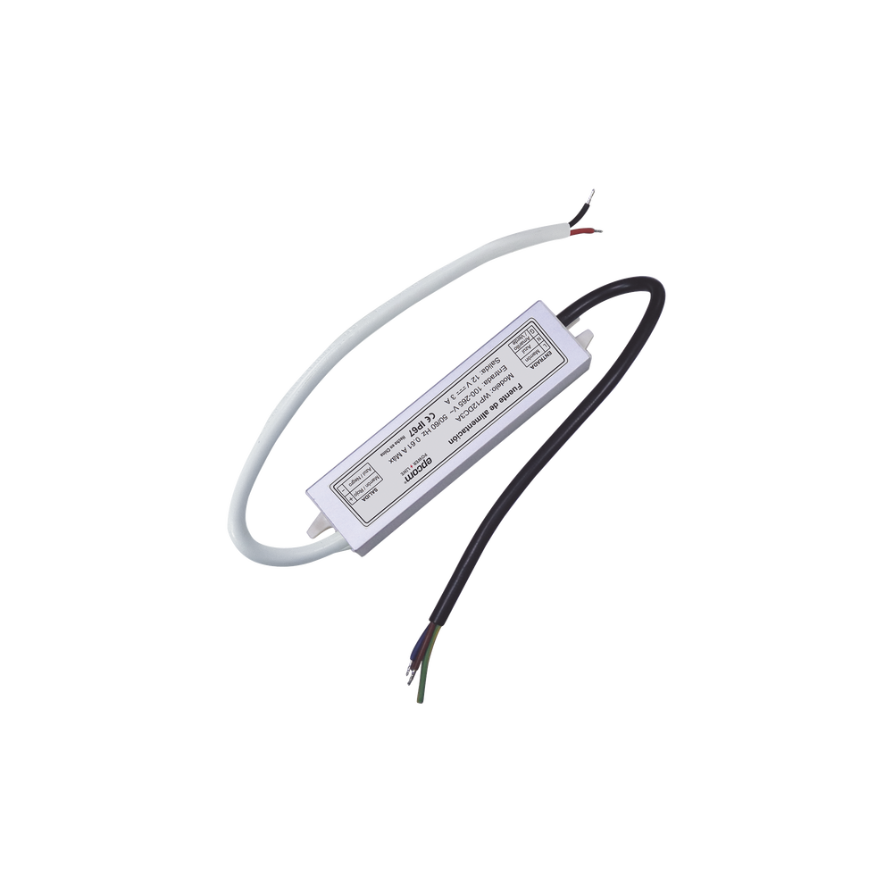 Fuente 12 V | 3 Amperes | Waterproof | Intemperie grado IP67