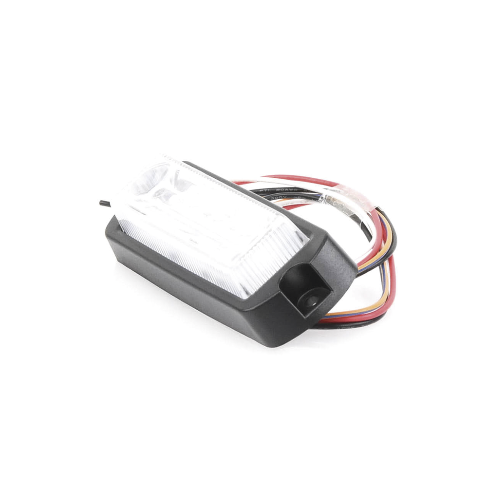 Luz Auxiliar Ultra Brillante de 8 LED's en color Rojo/Azul con mica transparente - Imagen 4
