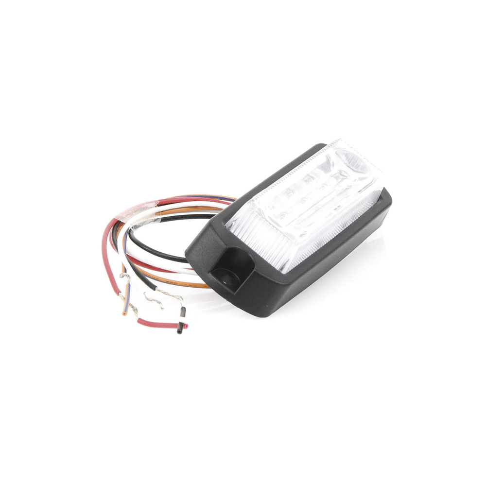 Luz Auxiliar Ultra Brillante de 8 LED's en color Rojo/Azul con mica transparente - Imagen 6