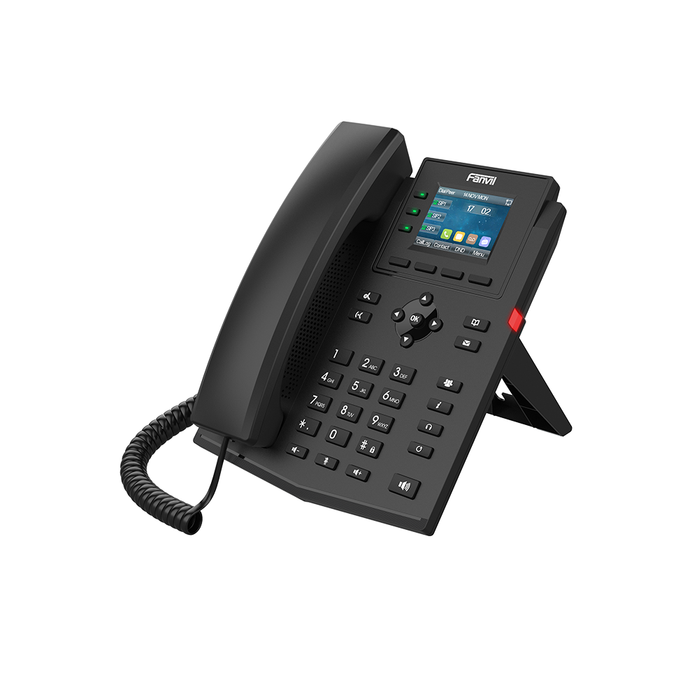 Teléfono 2 Hilos para switch PN8 y PN24 /empresarial para 4 líneas SIP con pantalla LCD de 2.4 pulgadas a color, Opus y conferencia de 6 vías, PoE. - Imagen 3