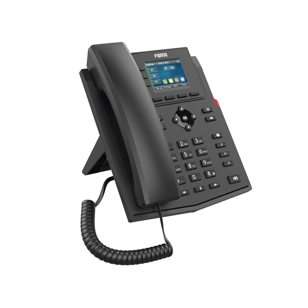 Teléfono IP empresarial para 4 líneas SIP con pantalla LCD de 2.4 pulgadas a color, Opus y conferencia de 3 vías, PoE. - Imagen 3