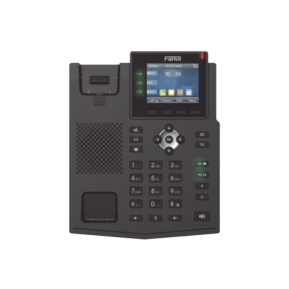 Teléfono IP / 6 Líneas SIP / Pantalla LCD a Color 2.8" / Audio HD G.722 y Opus / Conferencia 3 Vías / Puertos Gigabit / PoE 802.3af / OpenVPN / IPv6 - Imagen 3