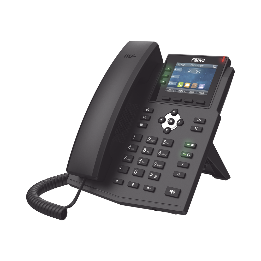 Teléfono IP / 6 Líneas SIP / Pantalla LCD a Color 2.8" / Audio HD G.722 y Opus / Conferencia 3 Vías / Puertos Gigabit / PoE 802.3af / OpenVPN / IPv6 - Imagen 4