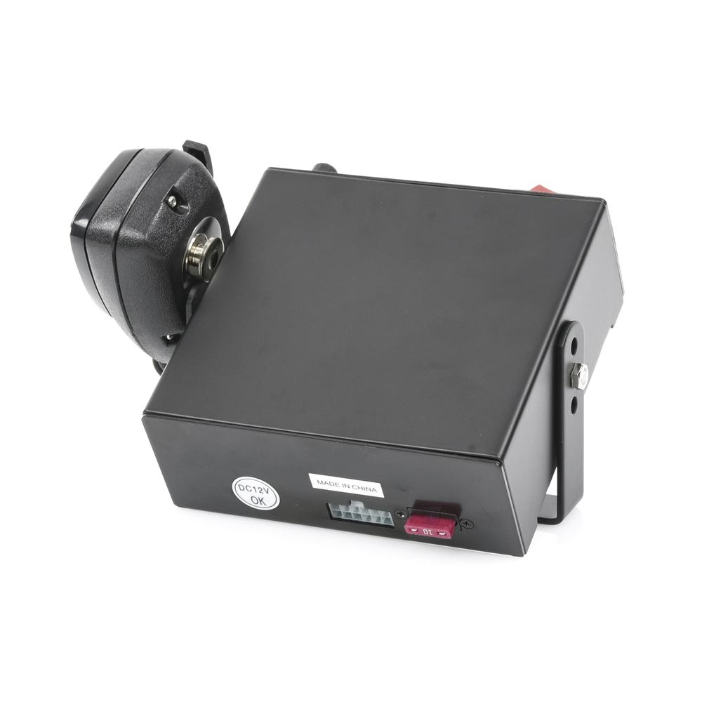 Sirena Vehicular de 100W de Potencia, Con Switch Giratorio de 6 posiciones, Micrófono de Uso Rudo e Interconexión a Radio - Imagen 4