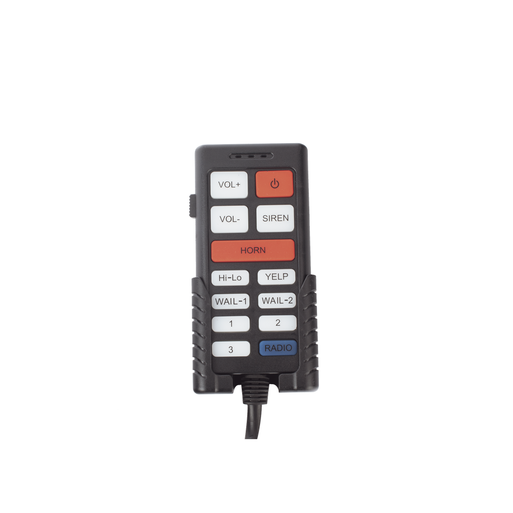 Sirena Vehicular de 100W de Potencia, Con Controlador Unimando Para Tonos, Control de 3 Salidas Auxiliares, Microfono e Interconexión a Radio - Imagen 4