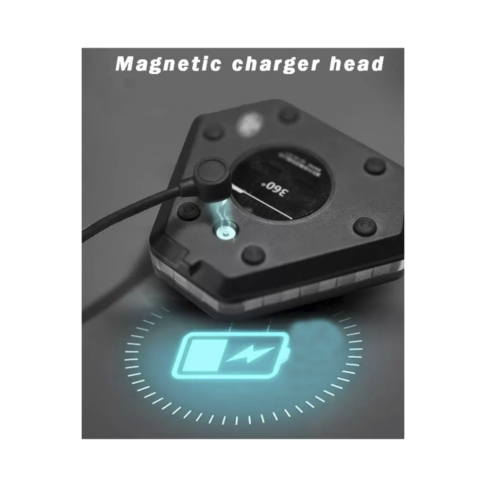 Luz Auxiliar Rojo/Azul Ultra Brillante Para Automóviles, Motocicletas y Bicicletas Con Montaje Magnético - Imagen 4