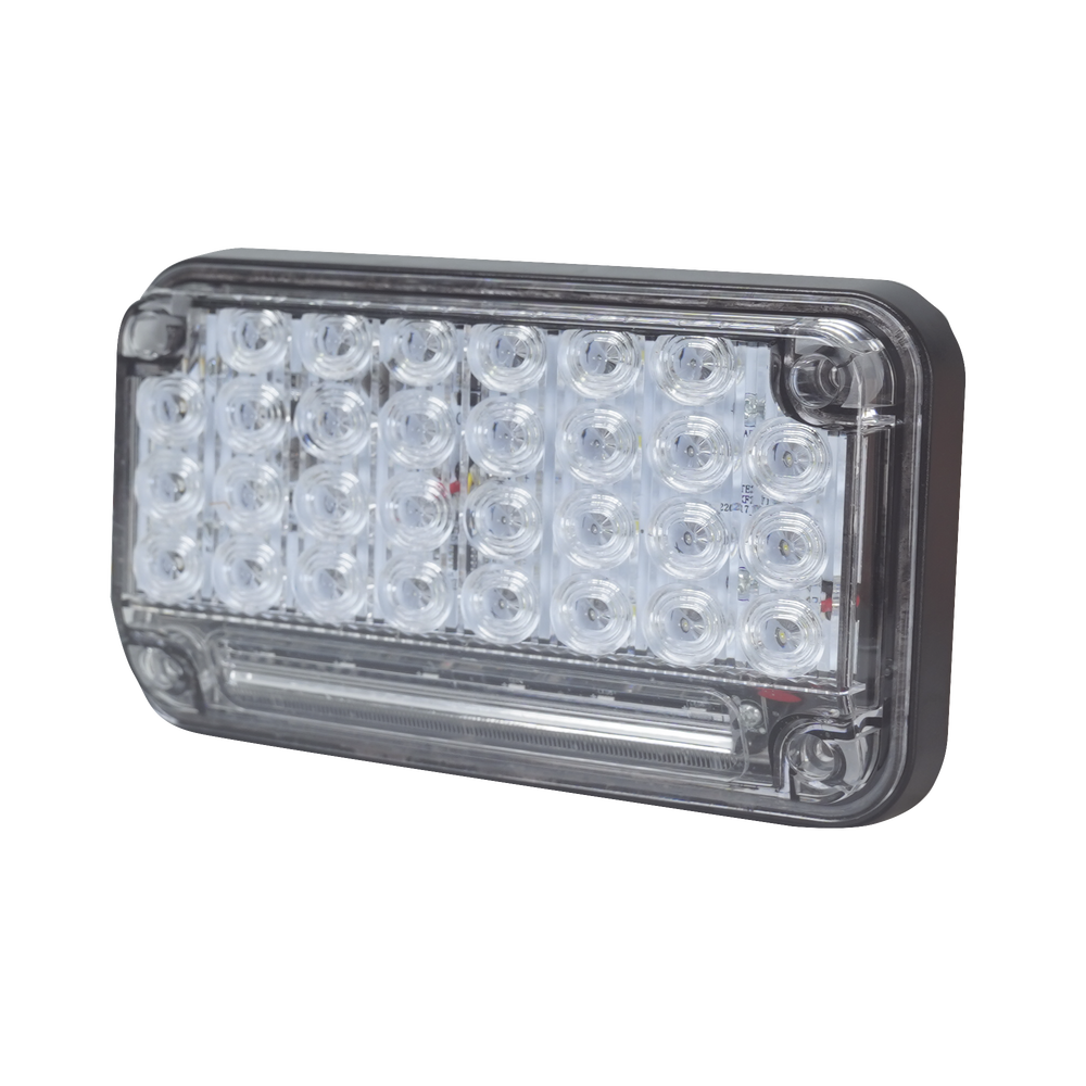 Luz de Advertencia de 7X4", Color Claro, Con Luz de Trabajo, Ideal para Ambulancias - Imagen 4