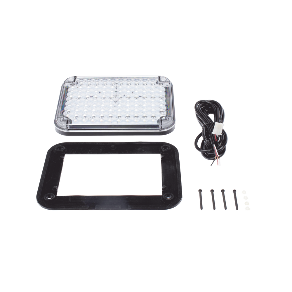 Luz de Advertencia de 9X7", Bicolor Rojo/Claro, Ideal para Ambulancias - Imagen 4