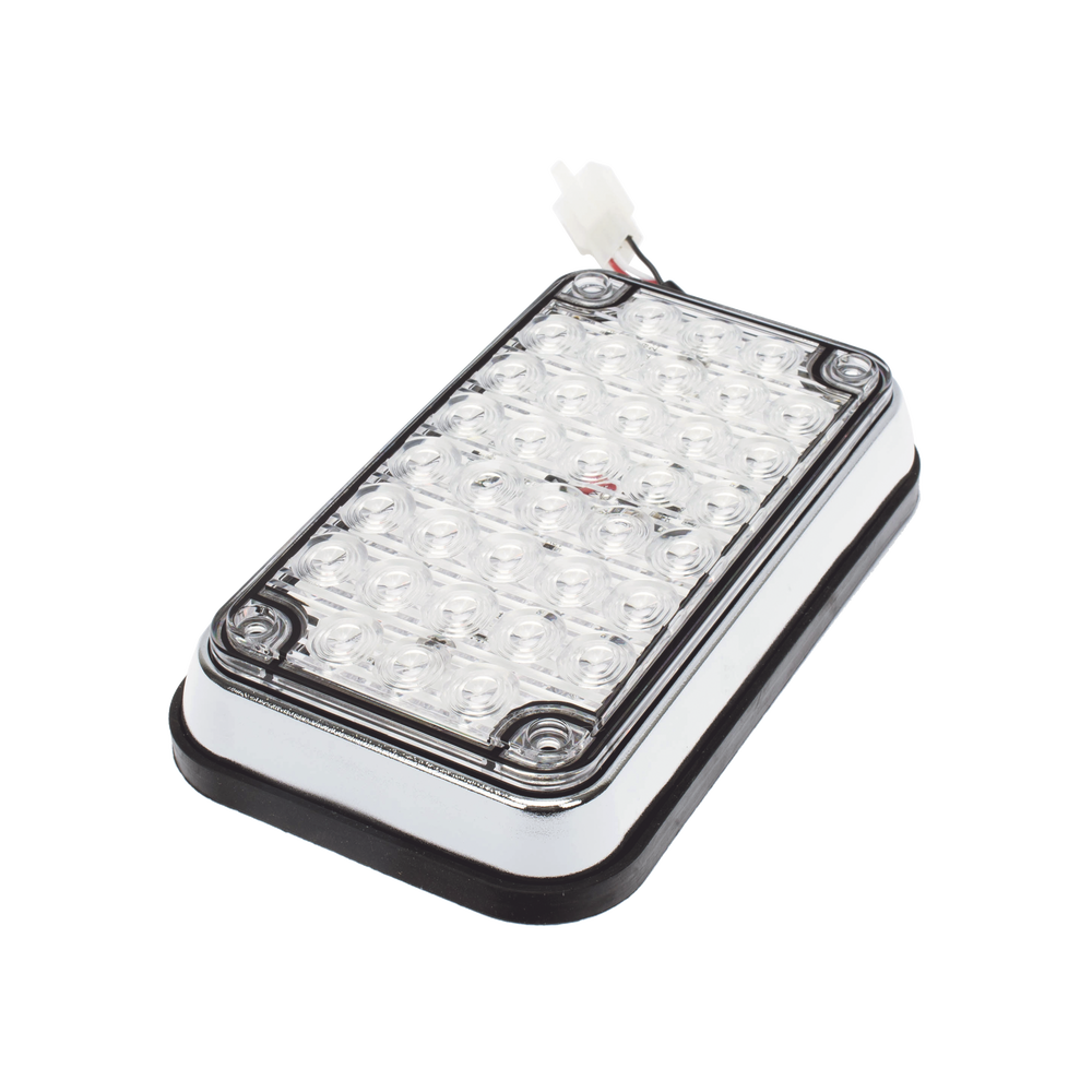 Luz de Advertencia de 6X4", Bicolor Rojo/Claro, Ideal para Ambulancias - Imagen 4