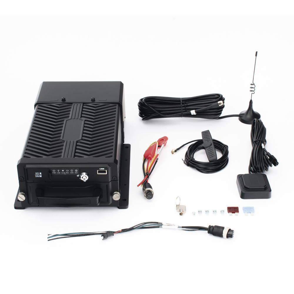 DVR Móvil / Multiplataforma / 4 Canales AHD 2 Megapixel + 4 canales IP / Almacenamiento en HDD / H.265 / Soporta 4G / WiFi / GPS - Imagen 6