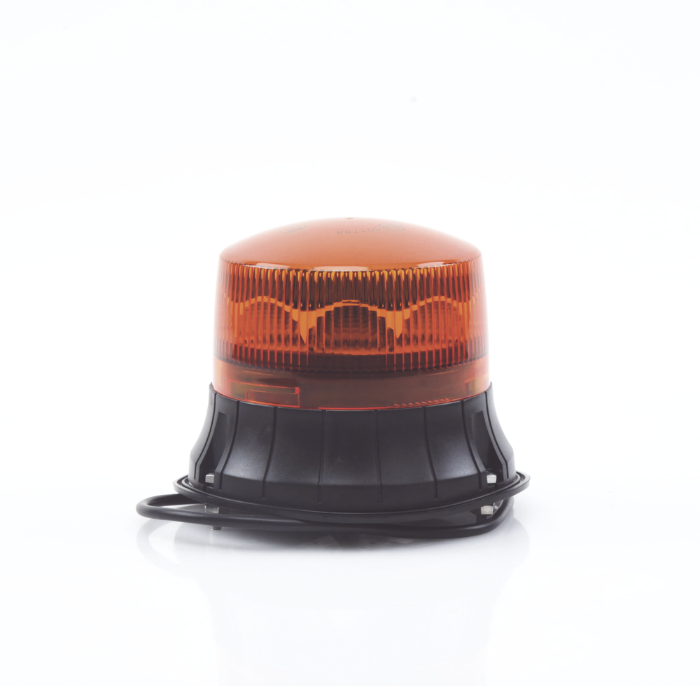 Burbuja LED giratoria de color ámbar, 9 LEDs, montaje permanente - Imagen 3