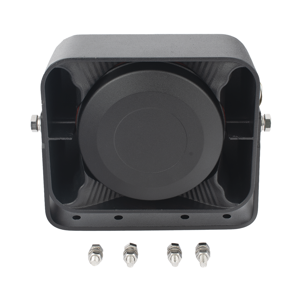 Bocina Compacta de Uso Rudo, 100 Watts de Potencia, Ideal para Vehículos de Encubierto, 8 Ohms de Impedancia - Imagen 4