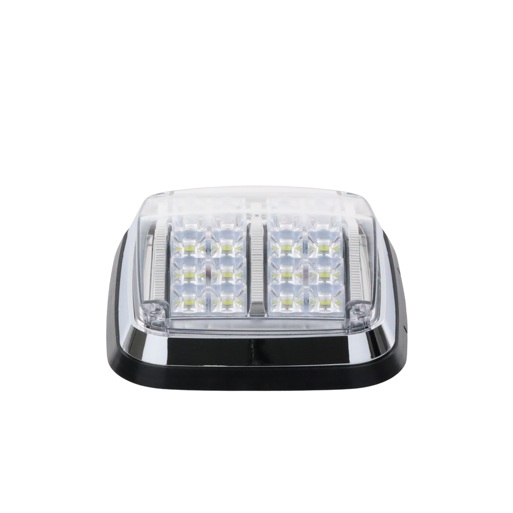 Luz de advertencia de 8 X 6", Color Rojo / Claro, SAE, IP67, Ideal para Ambulancias - Imagen 5