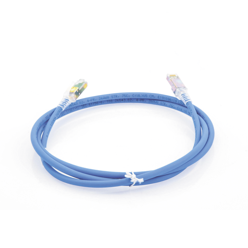 Patch Cord Z-MAX Cat6A UTP, CM, 1.52 Metros (5 Pies), Color Azul, Versión Bulk (Sin Empaque Individual) - Imagen 3