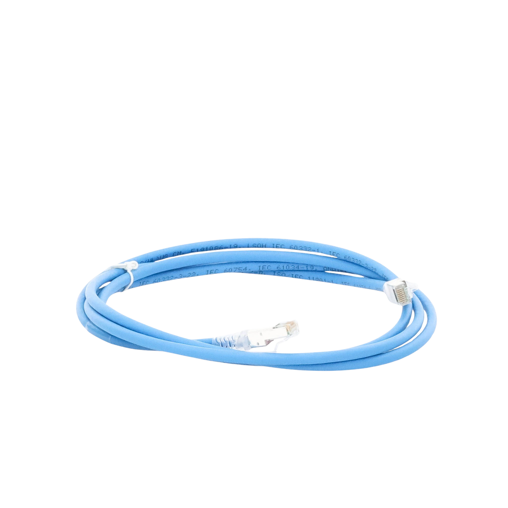 Patch Cord Z-MAX Cat6A S/FTP, CM/LS0H, 2.13 Metros (7 Pies), Color Azul, Versión Bulk (Sin Empaque Individual) - Imagen 4