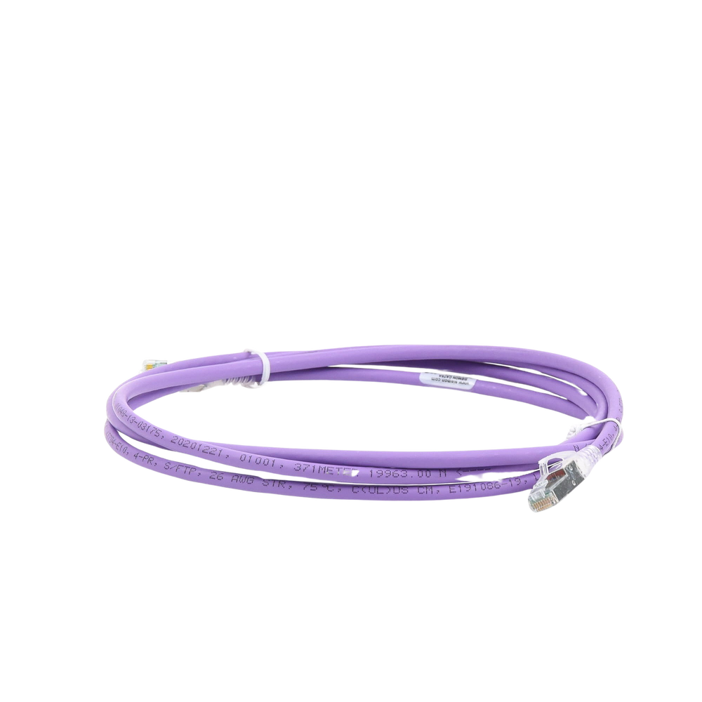 Patch Cord Z-MAX Cat6A S/FTP, CM/LS0H, 2.13 Metros (7 Pies), Color Violeta, Versión Bulk - Imagen 2