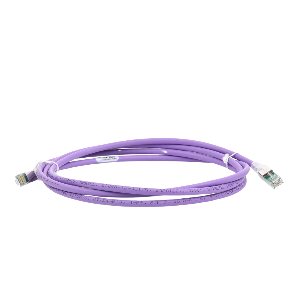 Patch Cord Z-MAX Cat6A S/FTP, CM/LS0H, 2.13 Metros (7 Pies), Color Violeta, Versión Bulk - Imagen 3