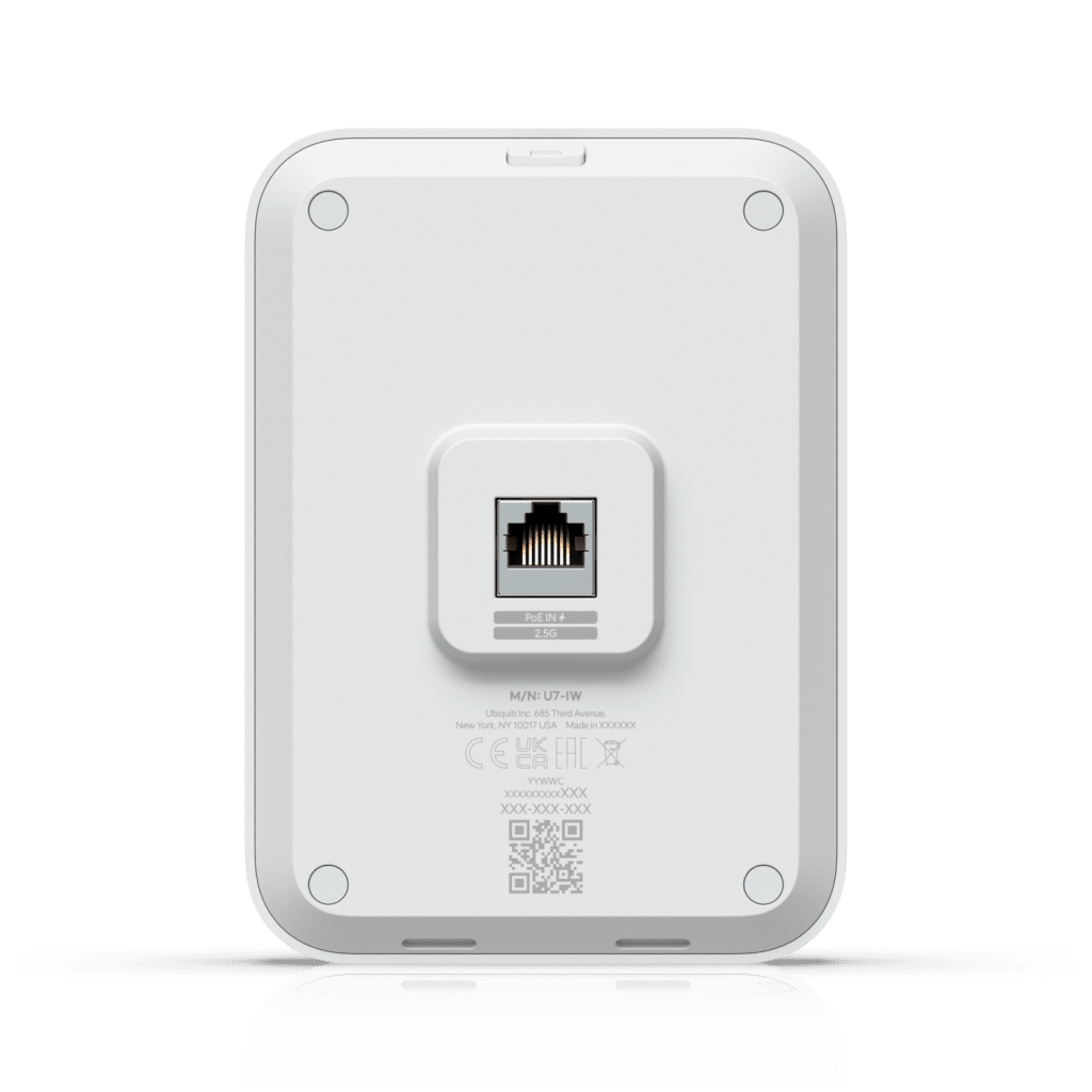 U7 In-Wall WiFi 7 Doble Banda para Interiores, con Cobertura de hasta 115 m², Capacidad para 200 Usuarios y Diseño Optimizado para Entornos de Hospitalidad - Imagen 5