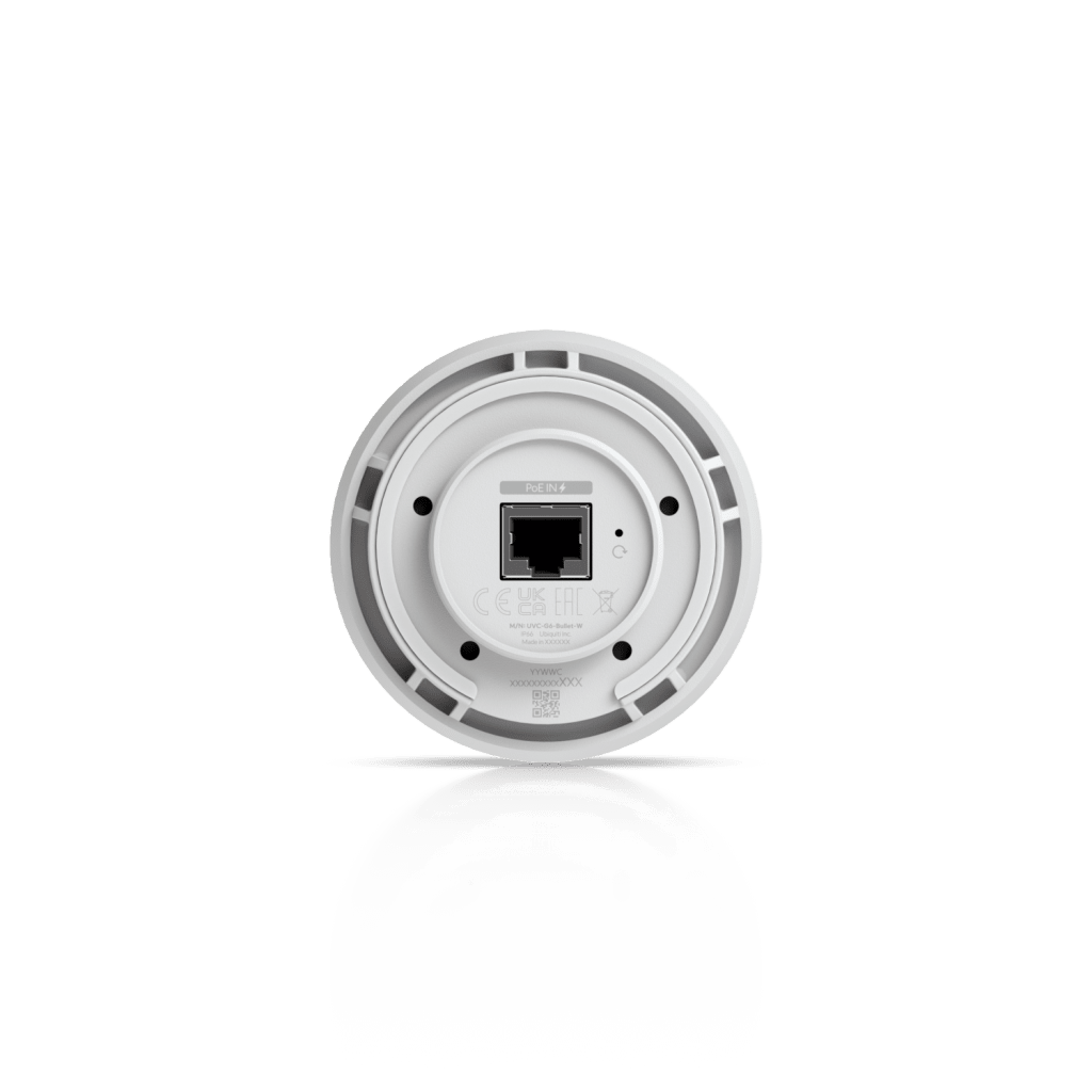 Cámara UniFi Protect G6 Bullet Color Blanco, PoE, 1.8" 4K, AI Multi-TOPS, Visión Nocturna IR 30m, Protección IP66, Reconocimiento Facial y Placa, Montaje en Pared, Techo, Poste - Imagen 5