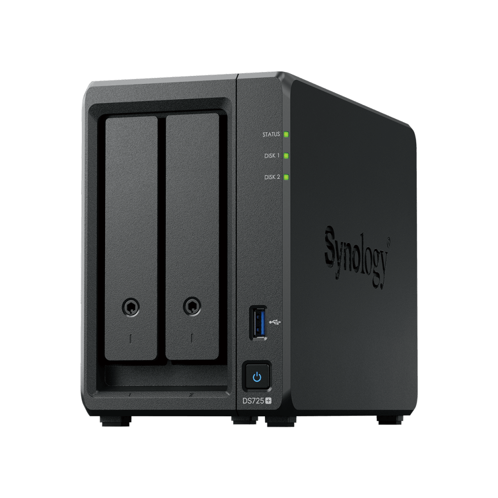 NAS Synology DiskStation DS725+ | 2 Bahías | Expandible hasta 7 Unidades | 2 Ranuras M.2 NVMe | Puerto 2.5GbE | Rendimiento 276 MB/s Lectura y 224 MB/s Escritura | Compatible con Unidad de Expansión DX525. - Imagen 5