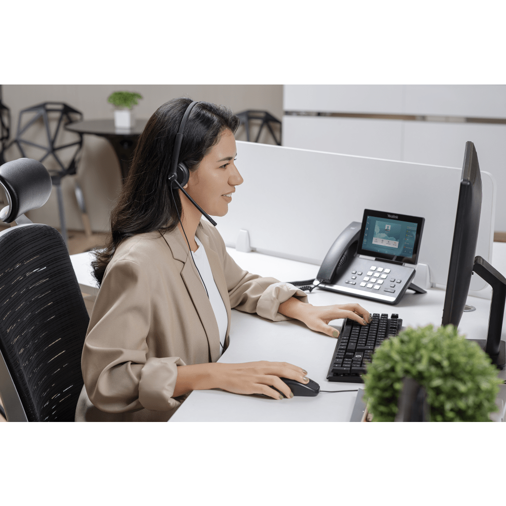Diadema Alámbrica UH34 Lite Mono Teams de Yealink USB-C/A con Almohadillas de Espuma - Imagen 3