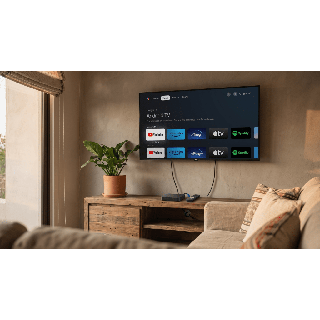 STB 4K Android con Google TV / Alto Rendimiento / Conexión Wi-Fi y por Cable / Control Remoto Bluetooth / Salida HDMI / APP Hik Connect Pre-instalada / Software de Gestion para ISPs/ Para modo desarrollador leer la nota en la descripcion - Imagen 4