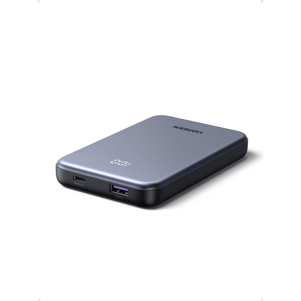 Power bank Ultradelgado 10000mAh / 20W Máximo / Puerto USB-C PD3.0 PPS / Puerto USB-A 22.5W / Batería Polímero de Litio / Pantalla Digital / Carga Rápida 3 Horas / Protocolos Múltiples / Protección - Imagen 3