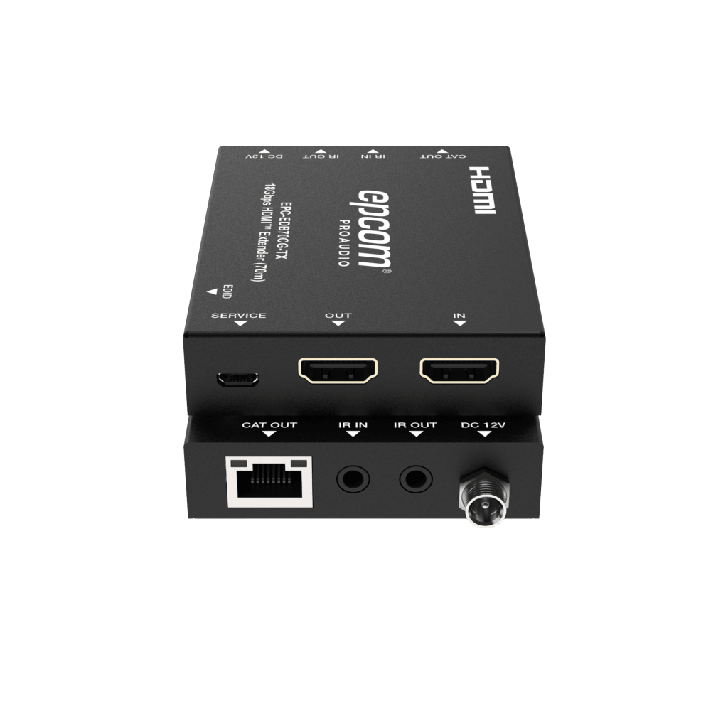 Extensor HDMI 4K@60Hz | PoC Bidireccional | HDR y Dolby Vision | Extractor Audio ARC | Transmisión hasta 70m por CAT6 - Imagen 3