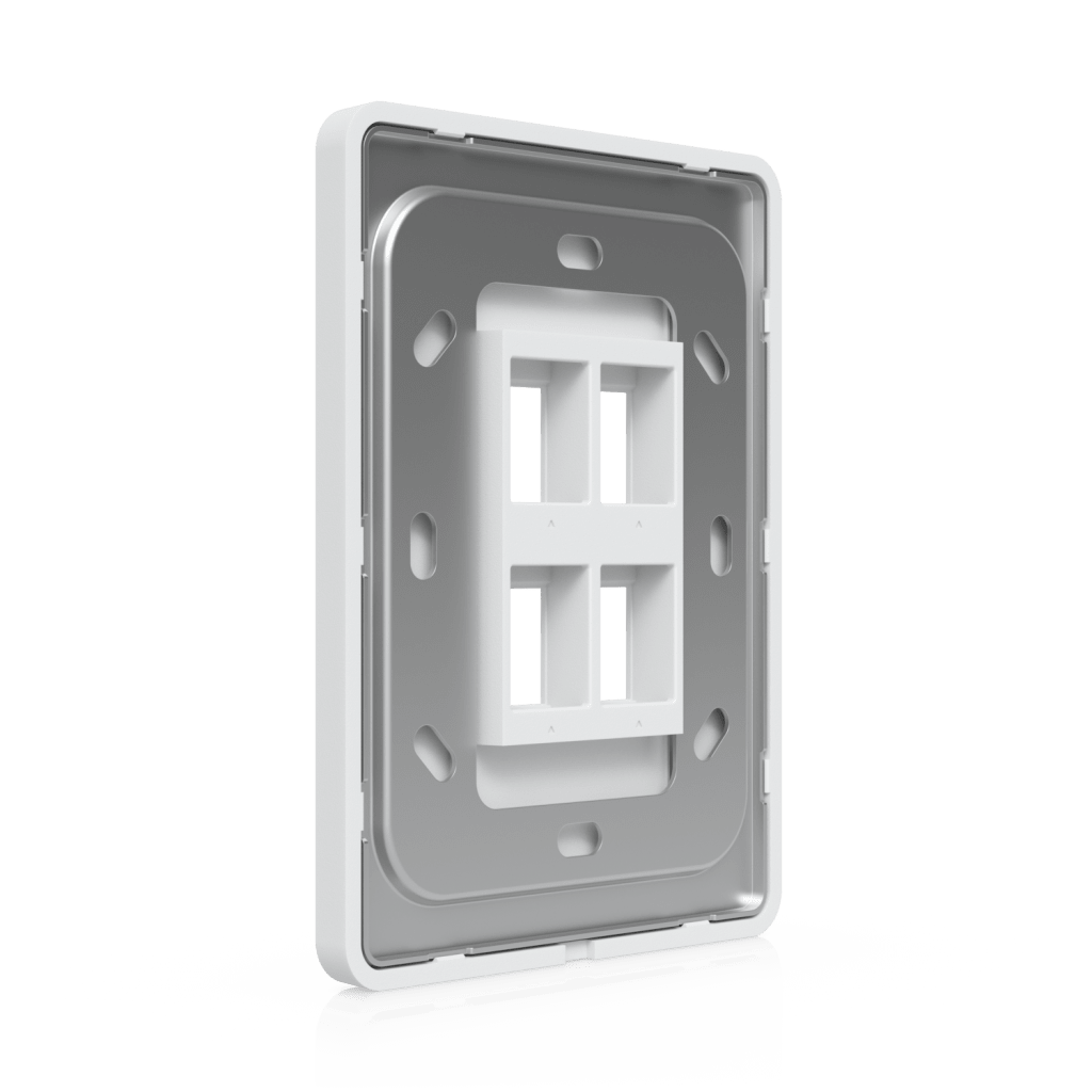 Placa de Pared Vertical Universal para Keystone de 4 Puertos con Cubierta Pintable, Acabado Personalizable, Paquete con 4 Piezas - Imagen 4