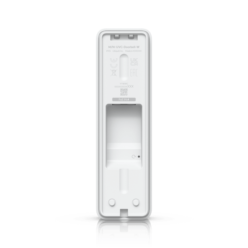 UVC Doorbell Lite – Videoportero Compacto 5 MP PoE con Visión Nocturna IR, Audio Bidireccional y Diseño Resistente al Clima, Color Blanco - Imagen 4
