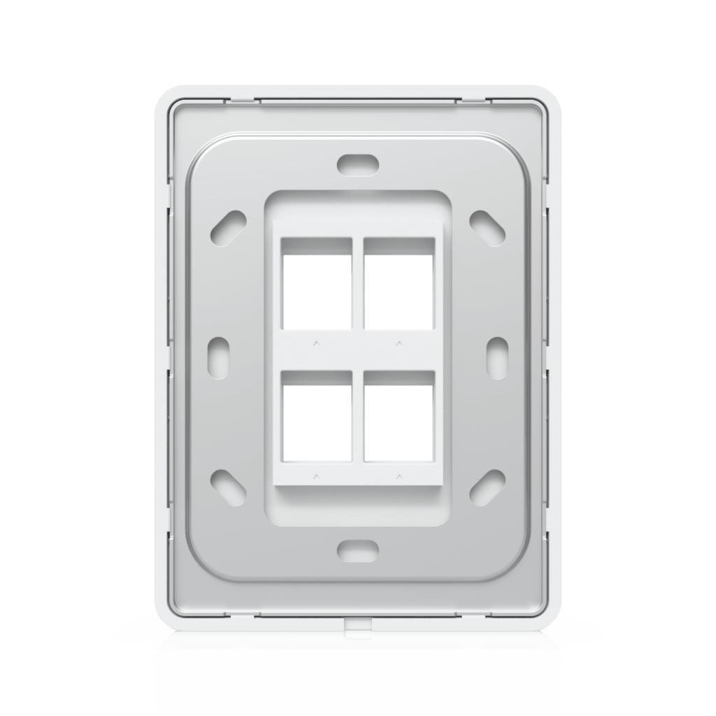 Placa de Pared Vertical Universal para Keystone de 4 Puertos con Cubierta Pintable, Acabado Personalizable, Paquete con 4 Piezas - Imagen 5