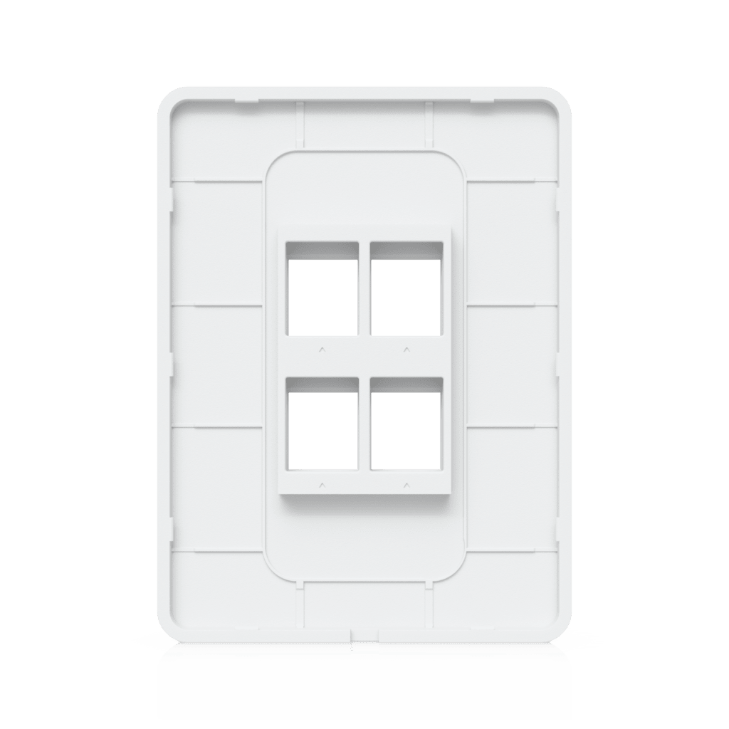 Placa de Pared Vertical Universal para Keystone de 4 Puertos con Cubierta Pintable, Acabado Personalizable, Paquete con 4 Piezas - Imagen 6