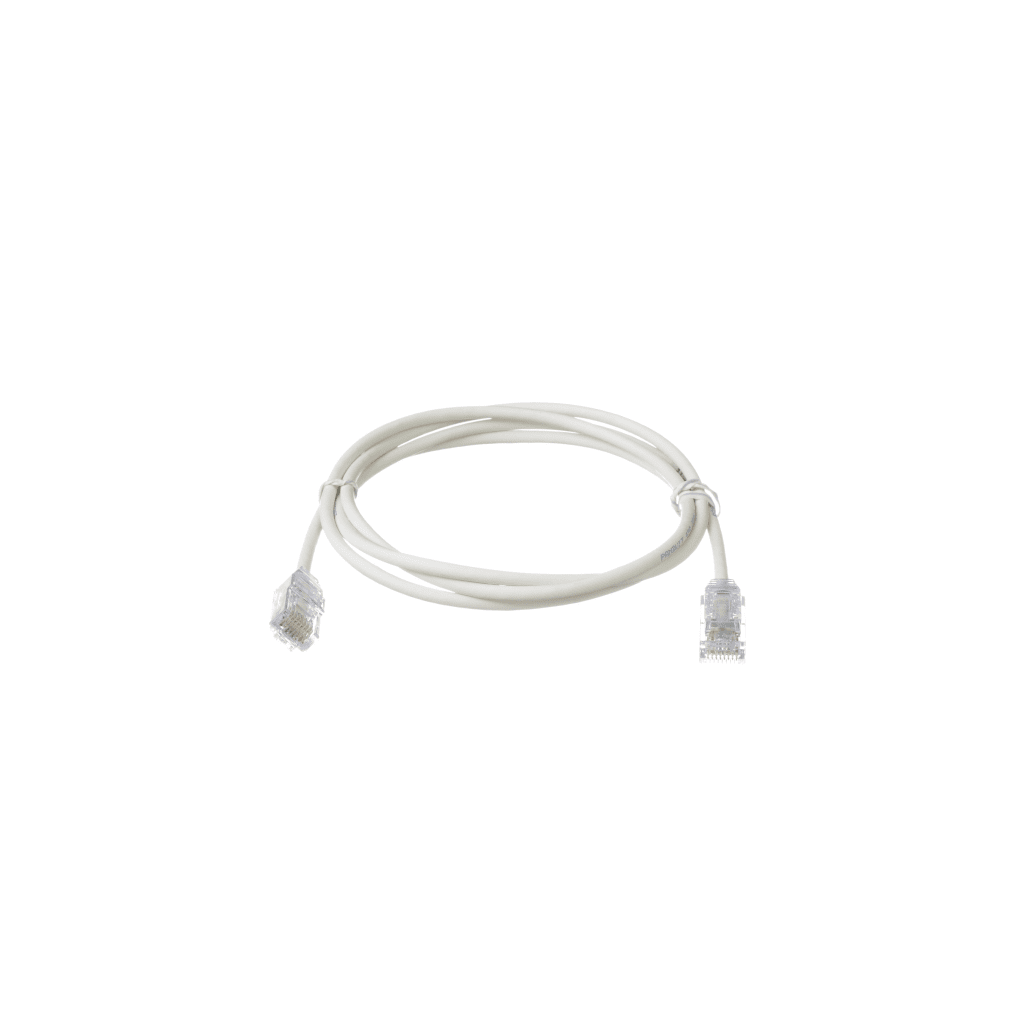 Cable de Parcheo TX6, UTP Cat6, Diámetro Reducido (28AWG), Color Blanco Mate, 4.57 Metros (15 Pies) - Imagen 2
