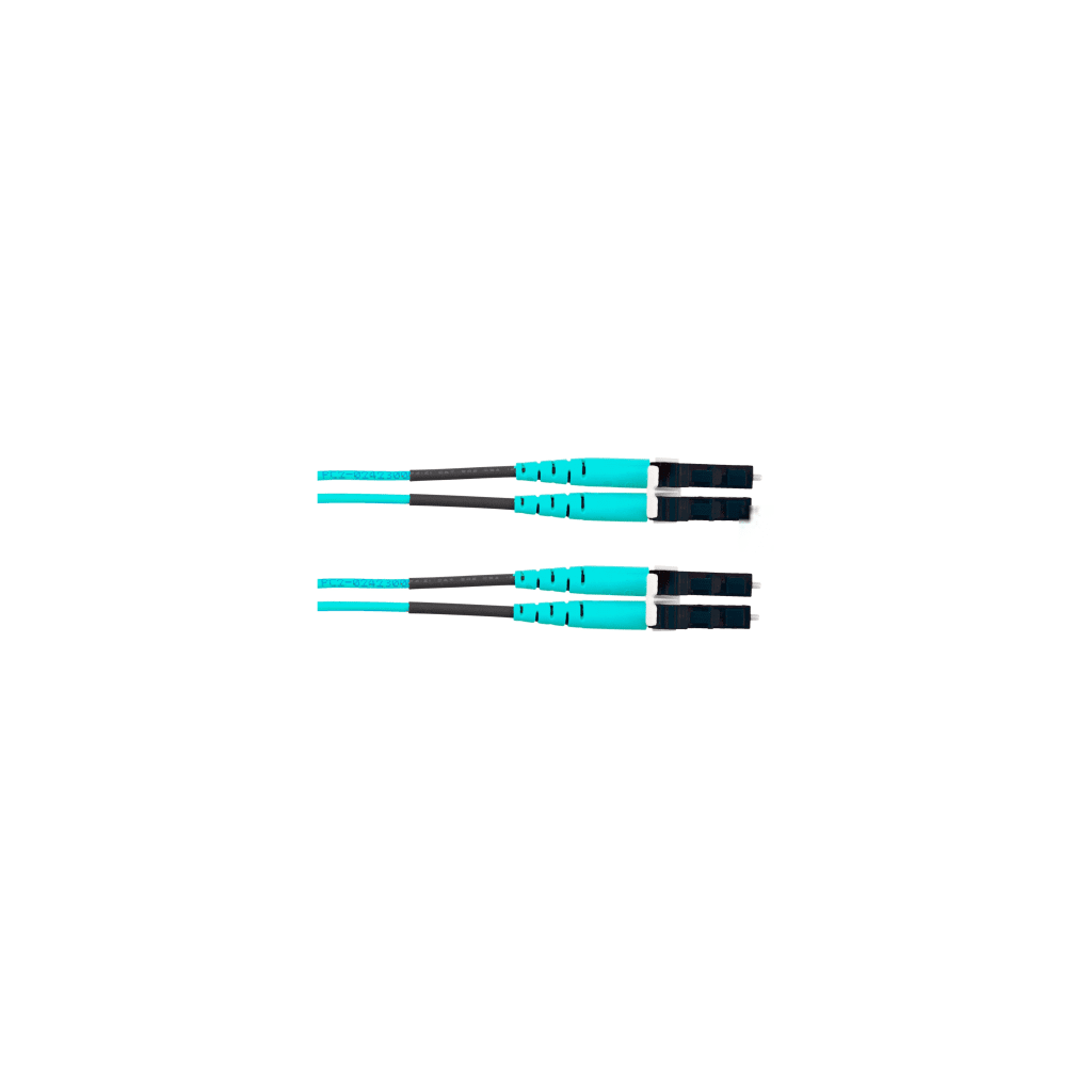 Jumper de Fibra Óptica Multimodo 50/125 OM4, LC-LC Duplex, OFNR (Riser), Color Aqua, 18 Metros (59.06 Pies) - Imagen 2