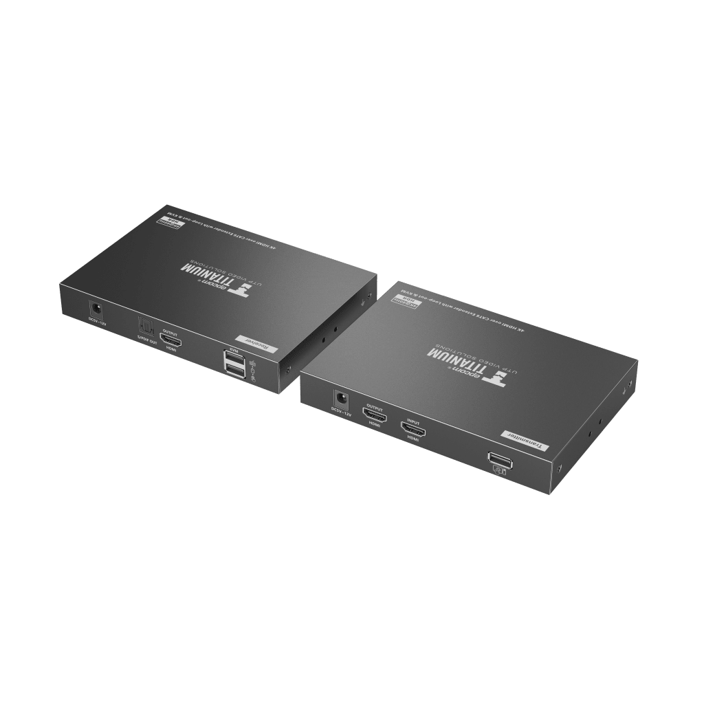 Kit extensor KVM (HDMI y USB) hasta 70 metros | Resolución 4K @ 60 Hz | Cat 6, 6a y 7 | IPCOLOR | CERO LATENCIA | HDR10 | Salida Loop | Puerto S/PDIF | Uso 24/7 | Transmite el Video y Controla tu DVR vía USB a distancia. - Imagen 4